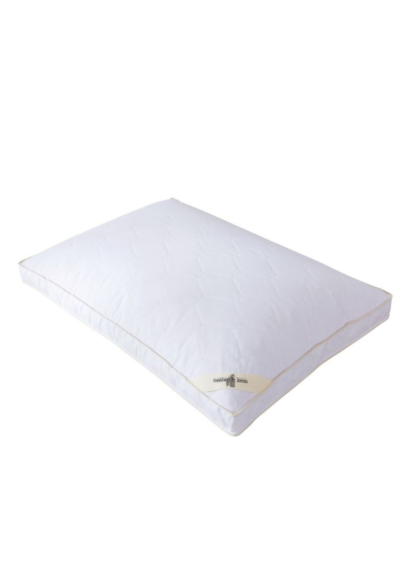 Feather and Loom Cotton Quilted Nano Feather Pillow