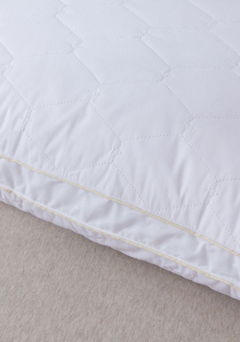 Feather and Loom Cotton Quilted Nano Feather Pillow