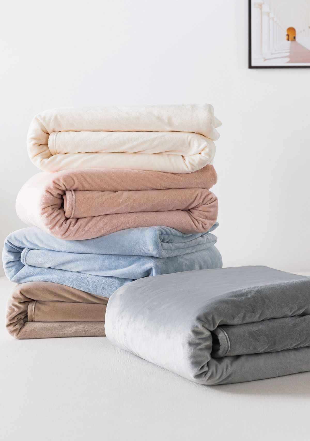 The Work Sack Velvet and Sherpa Wearable Throw
