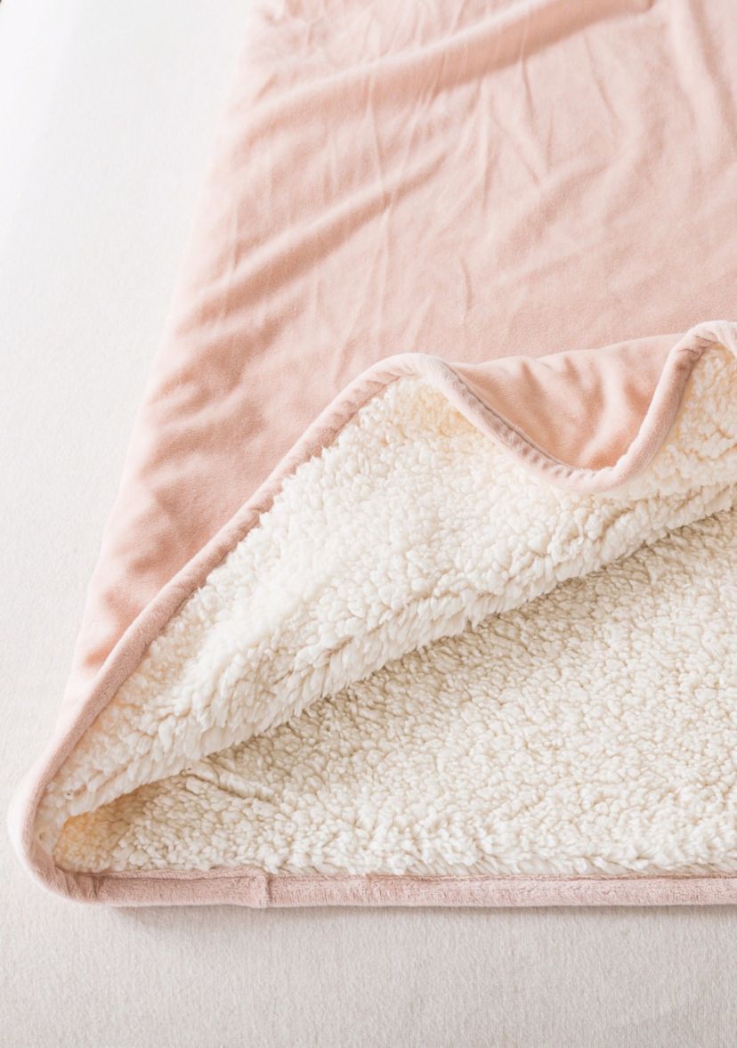 The Work Sack Velvet and Sherpa Wearable Throw