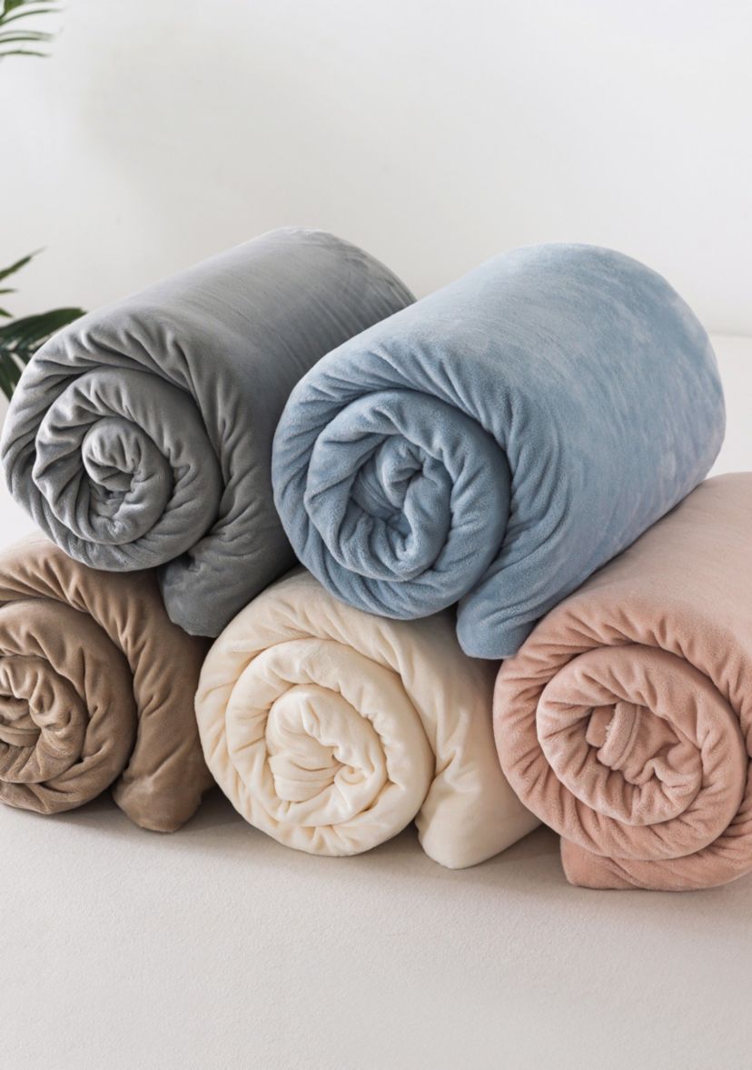 The Work Sack Velvet and Sherpa Wearable Throw