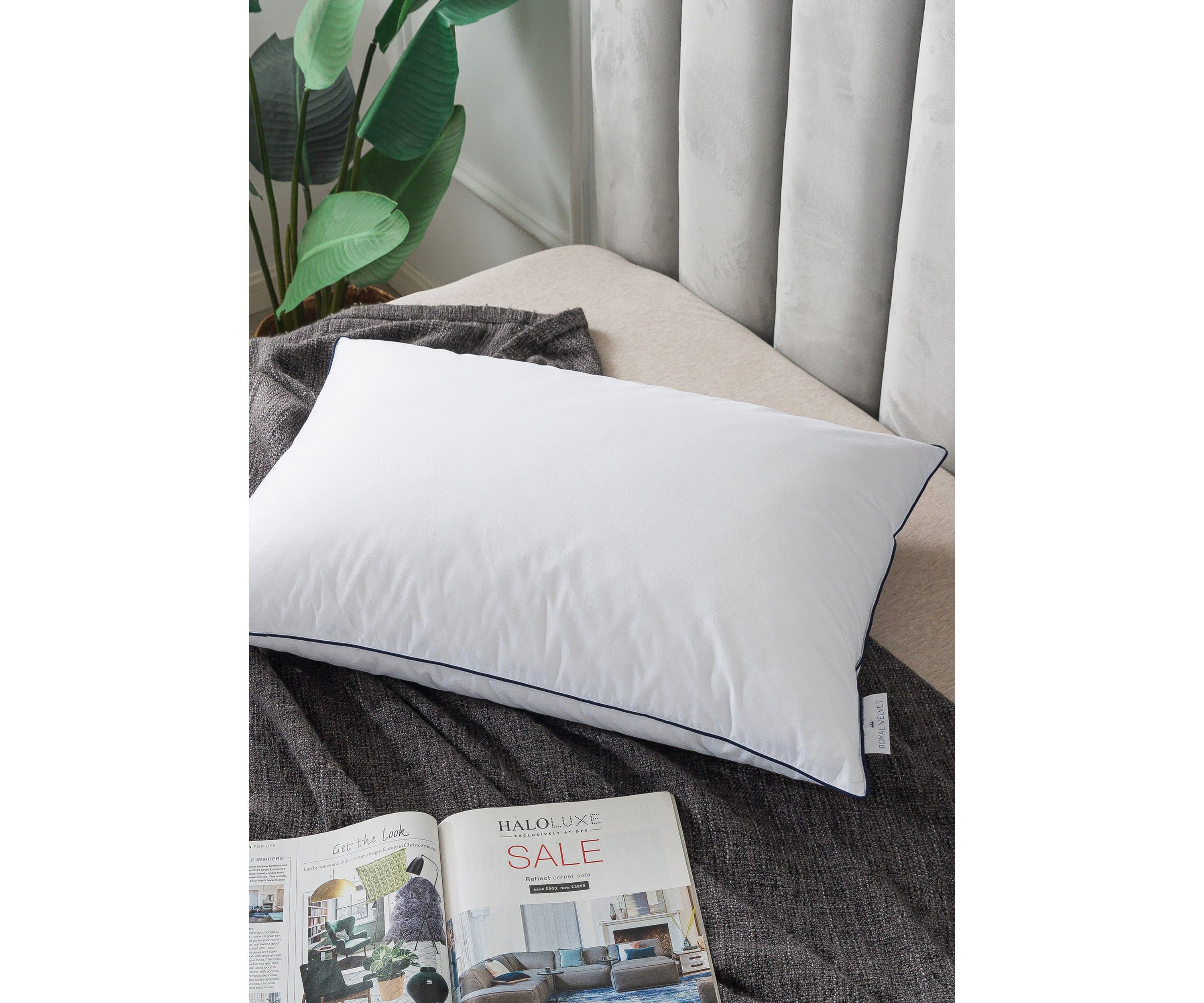 White European Down and Nano Feather Pillow