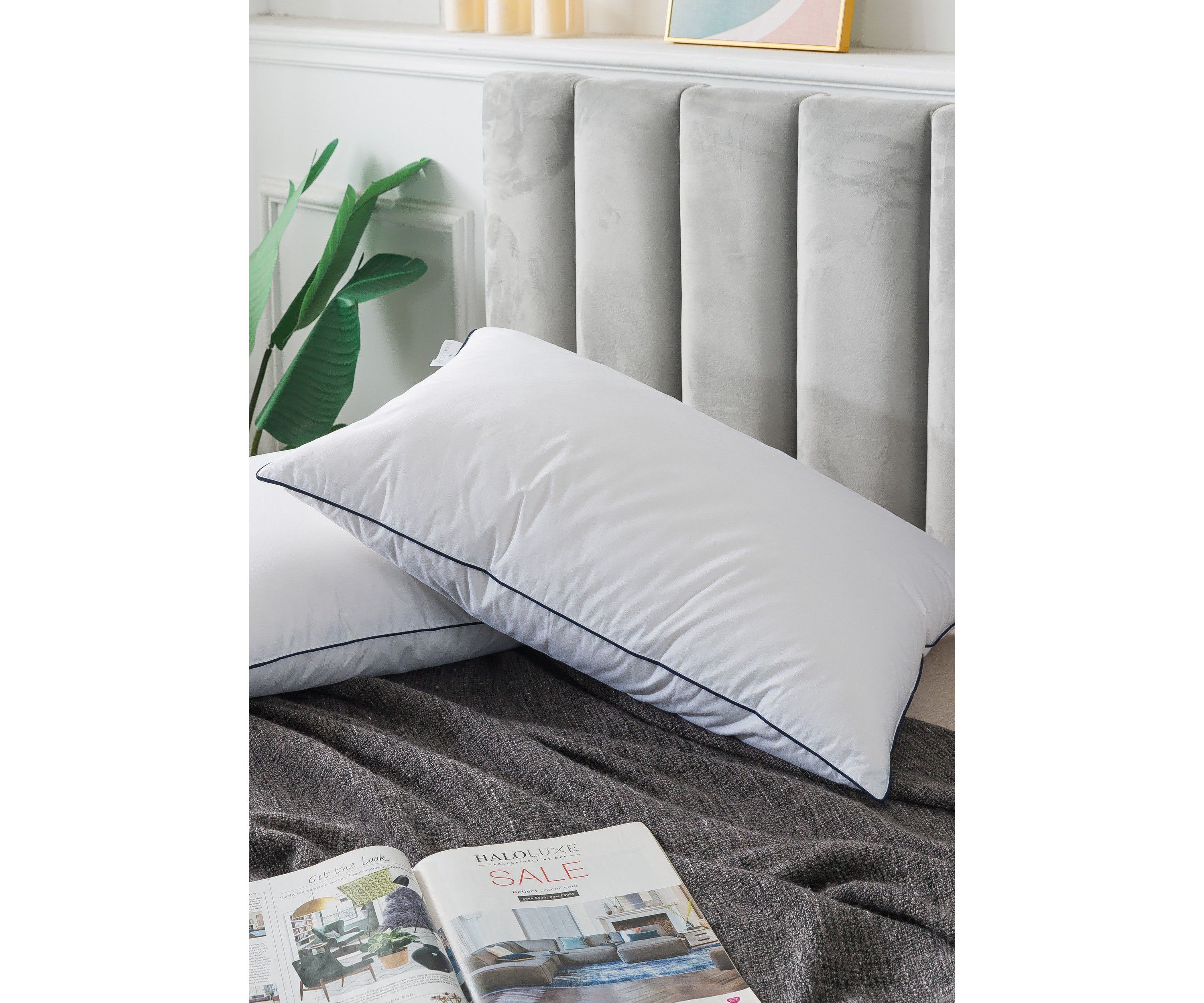 White European Down and Nano Feather Pillow
