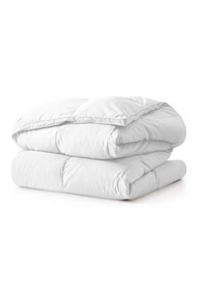 All Season Soft Microfiber White Goose Feather Fiber Comforter