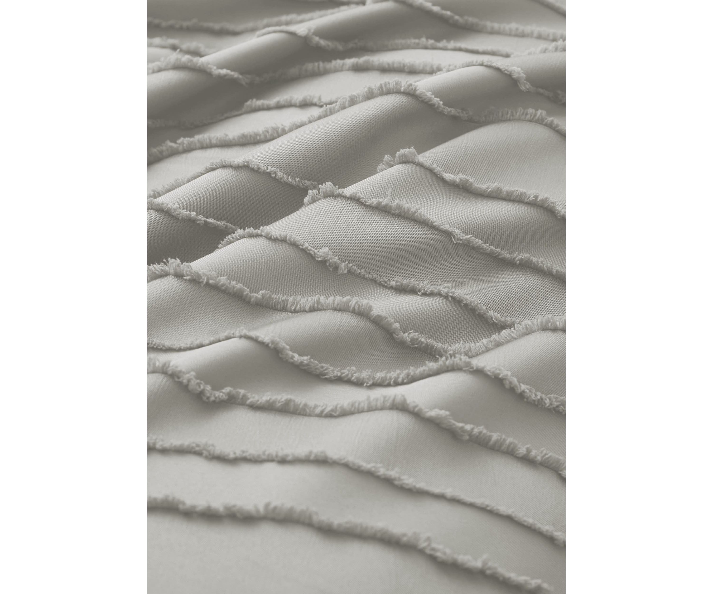 Striped Clipped Jacquard Duvet Cover Set