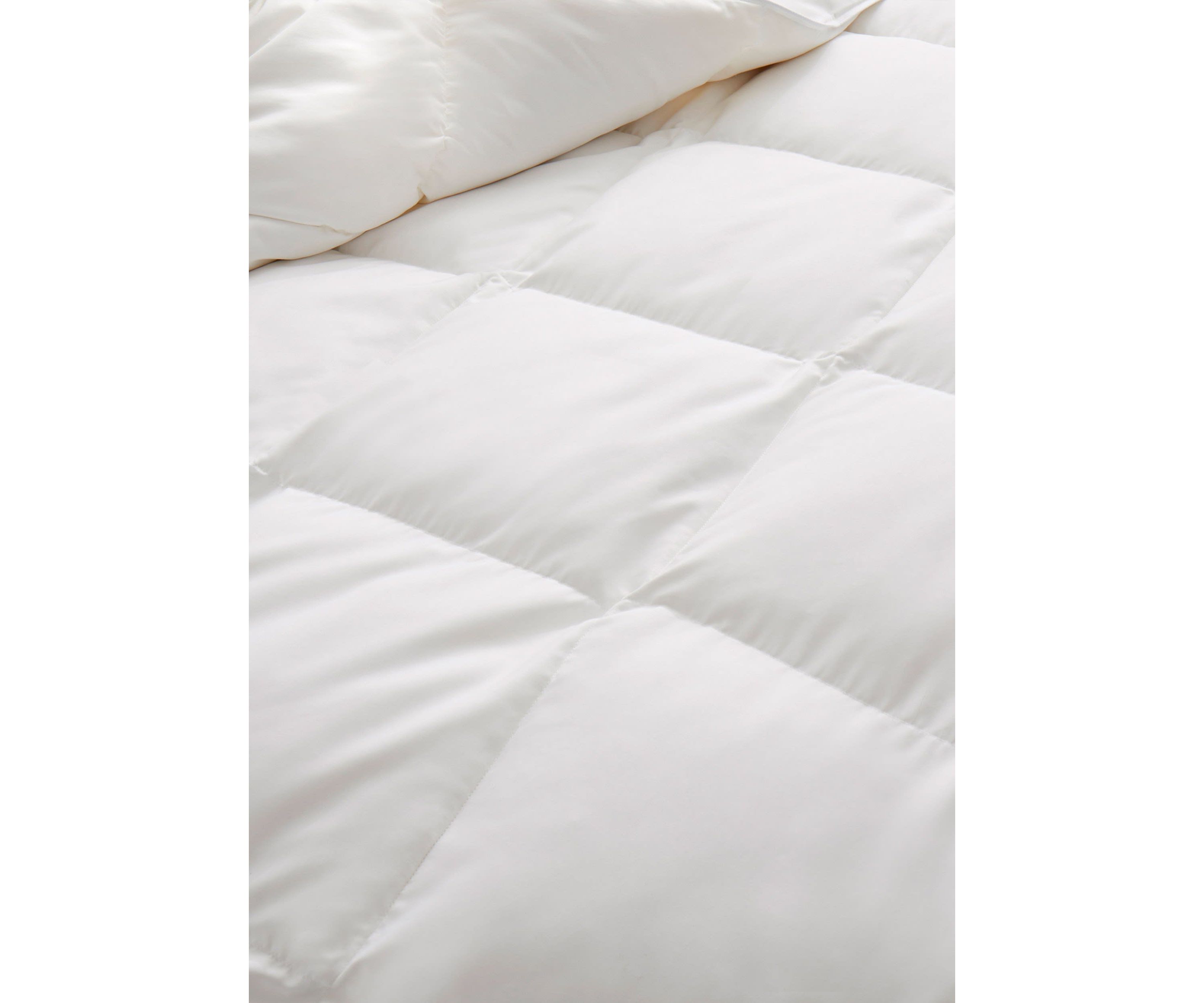 All Season Microfiber White Goose Down and Feather Fiber Comforter