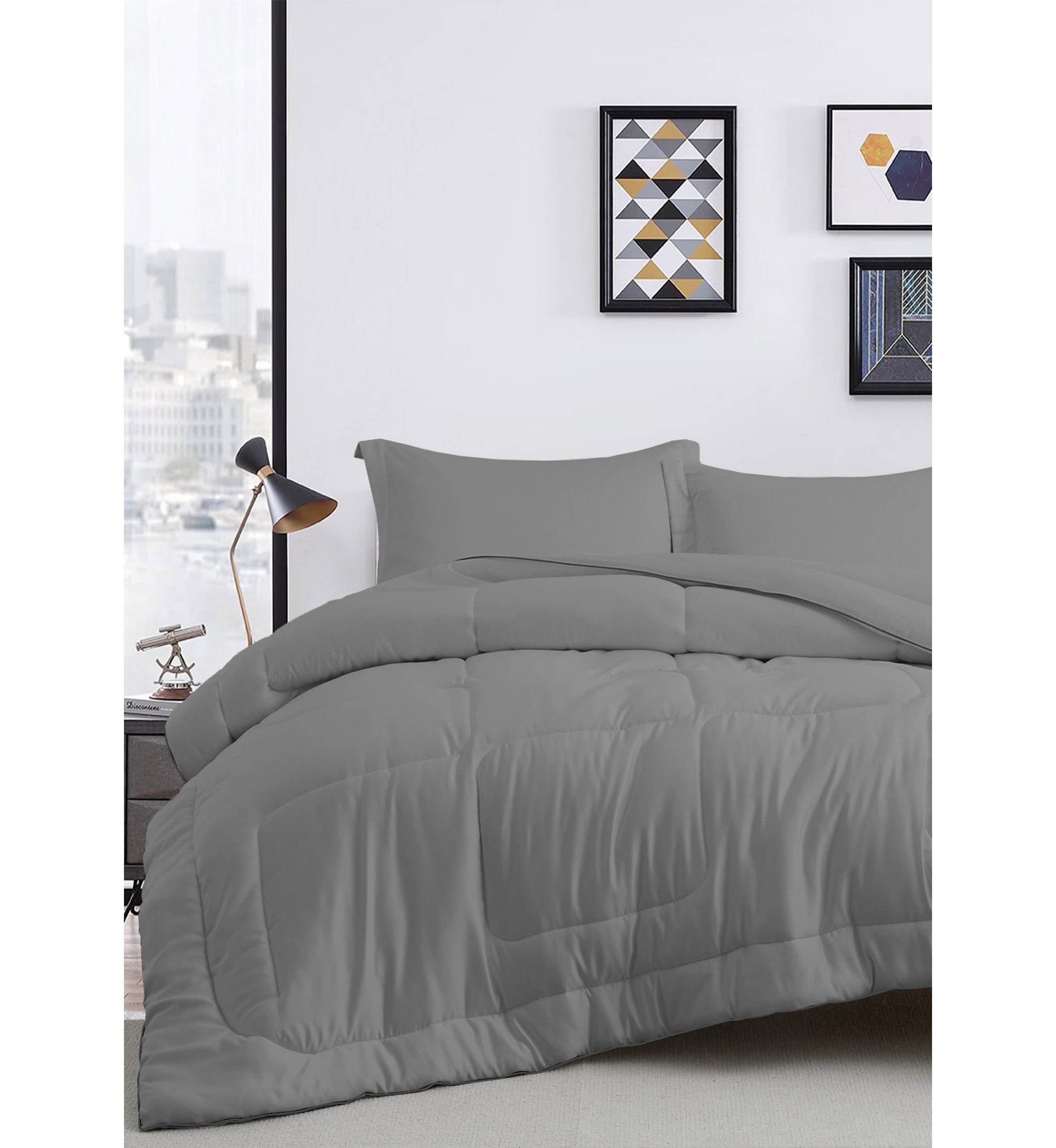 All Season Satin Down Alternative Comforter Set