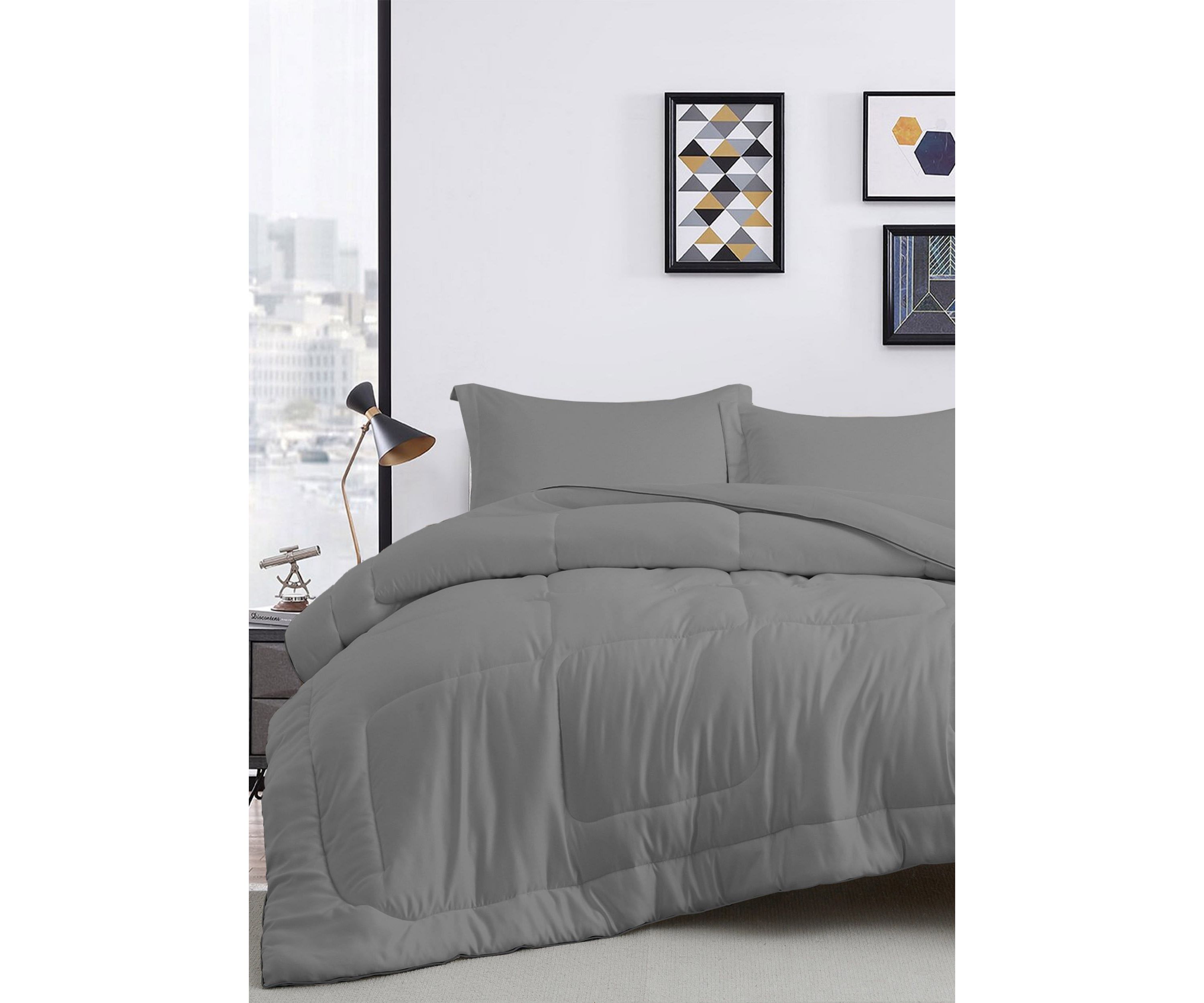 All Season Satin Down Alternative Comforter Set