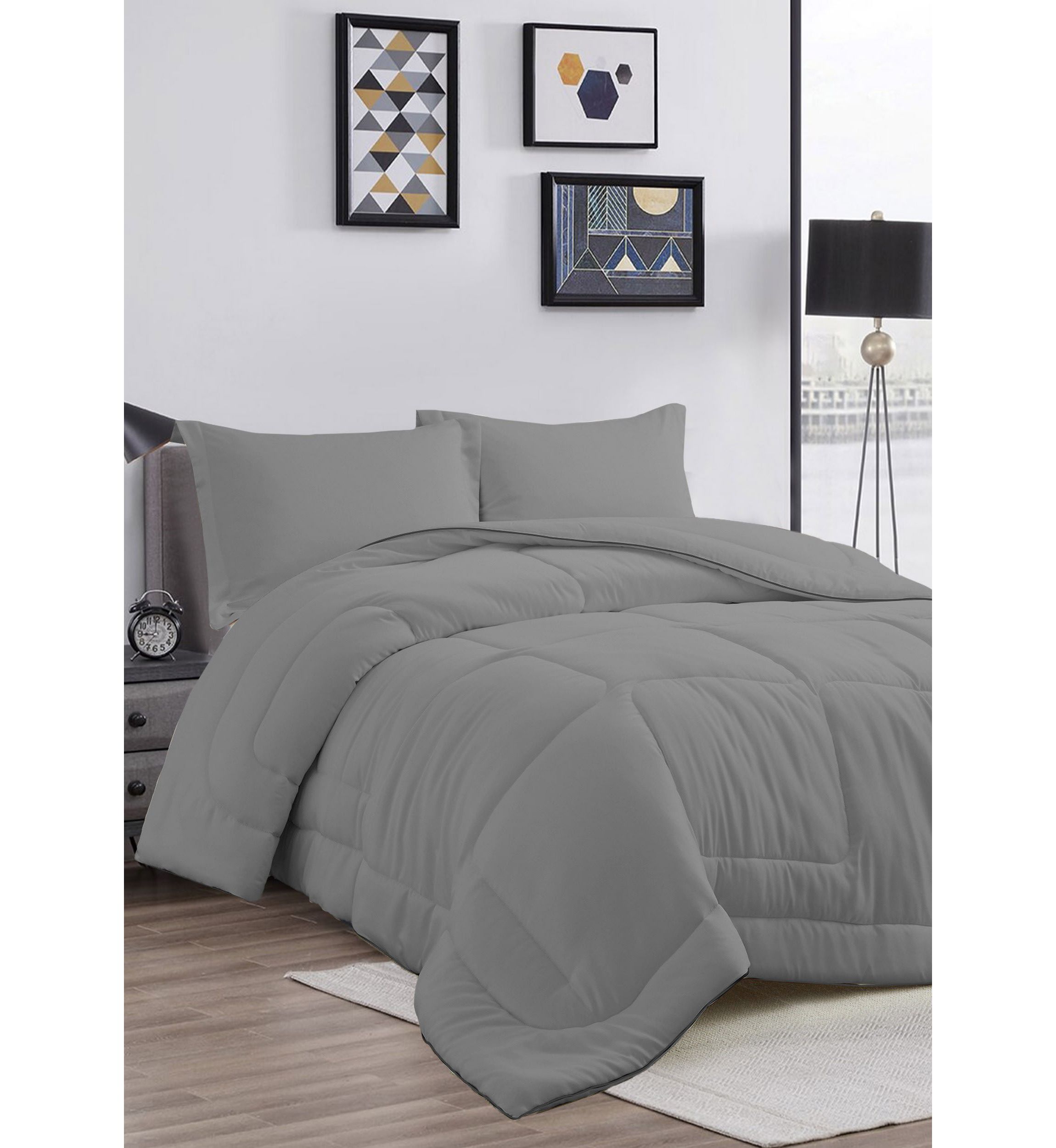 All Season Satin Down Alternative Comforter Set