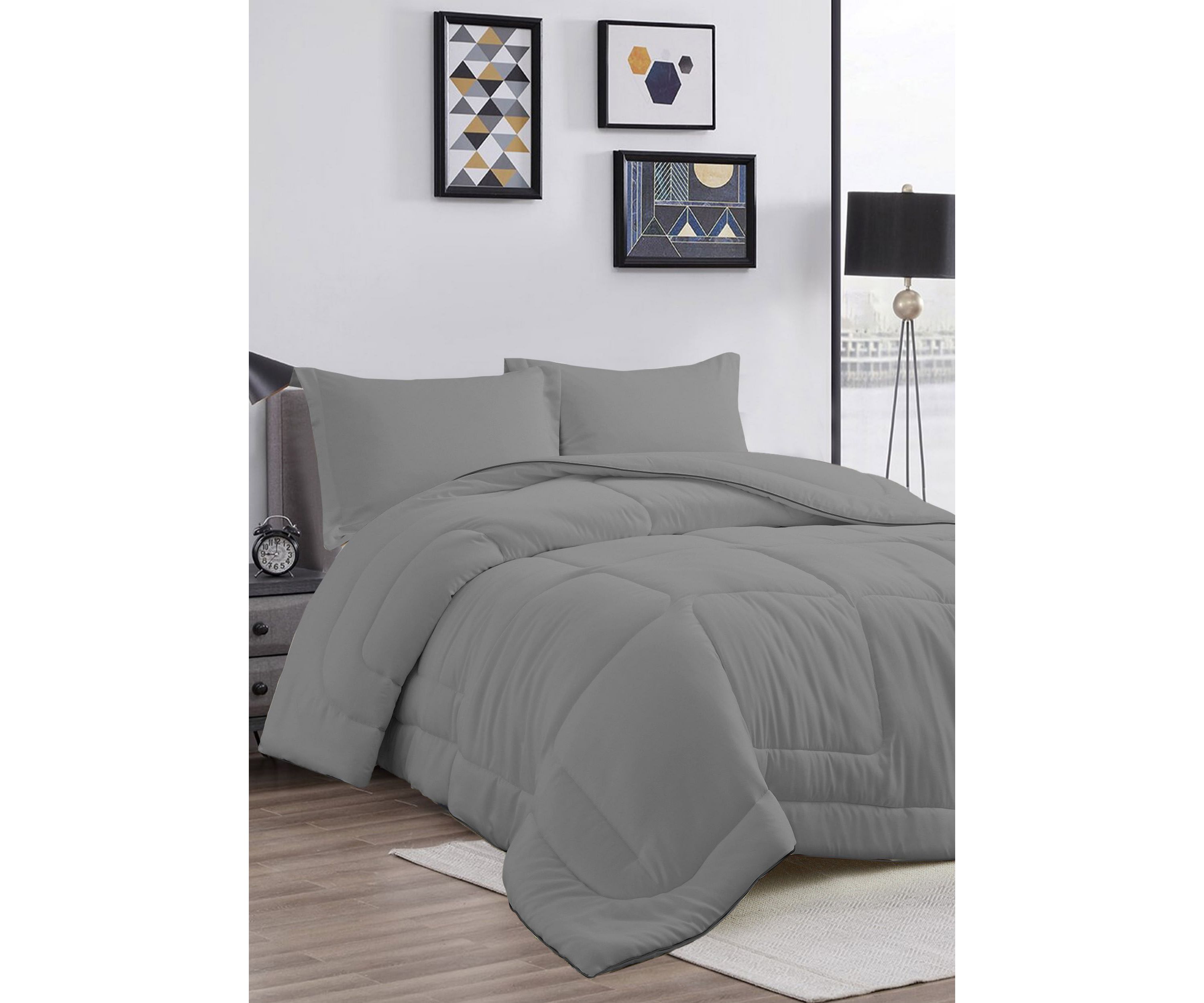 All Season Satin Down Alternative Comforter Set
