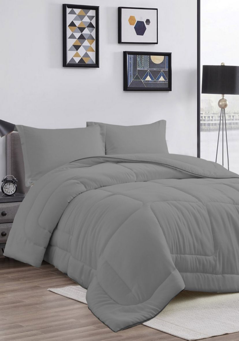 All Season Satin Down Alternative Comforter Set