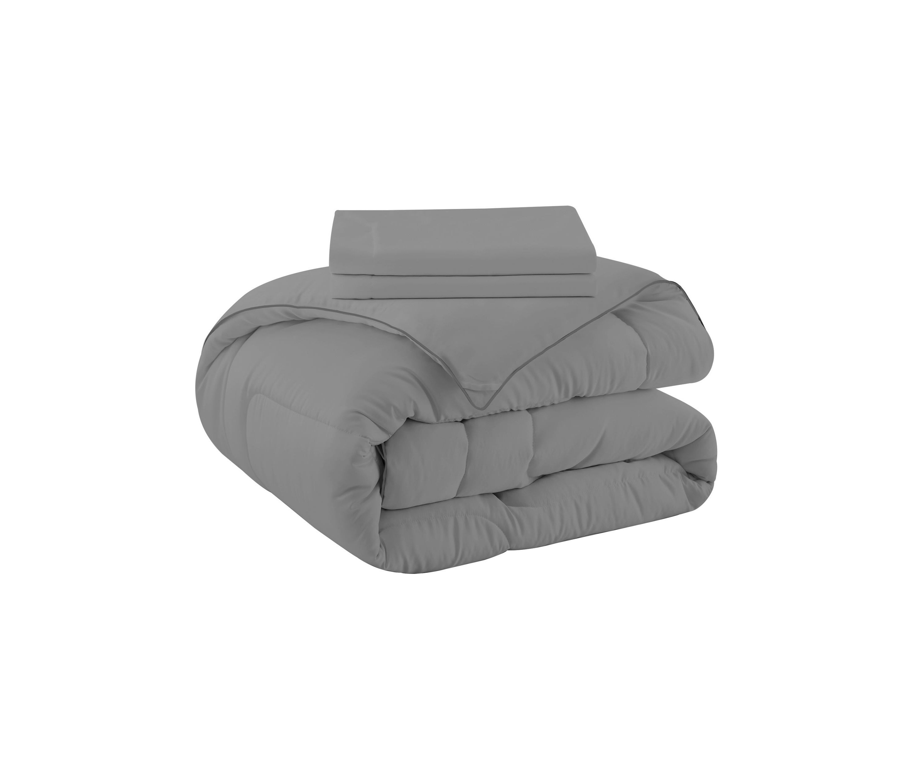 All Season Satin Down Alternative Comforter Set