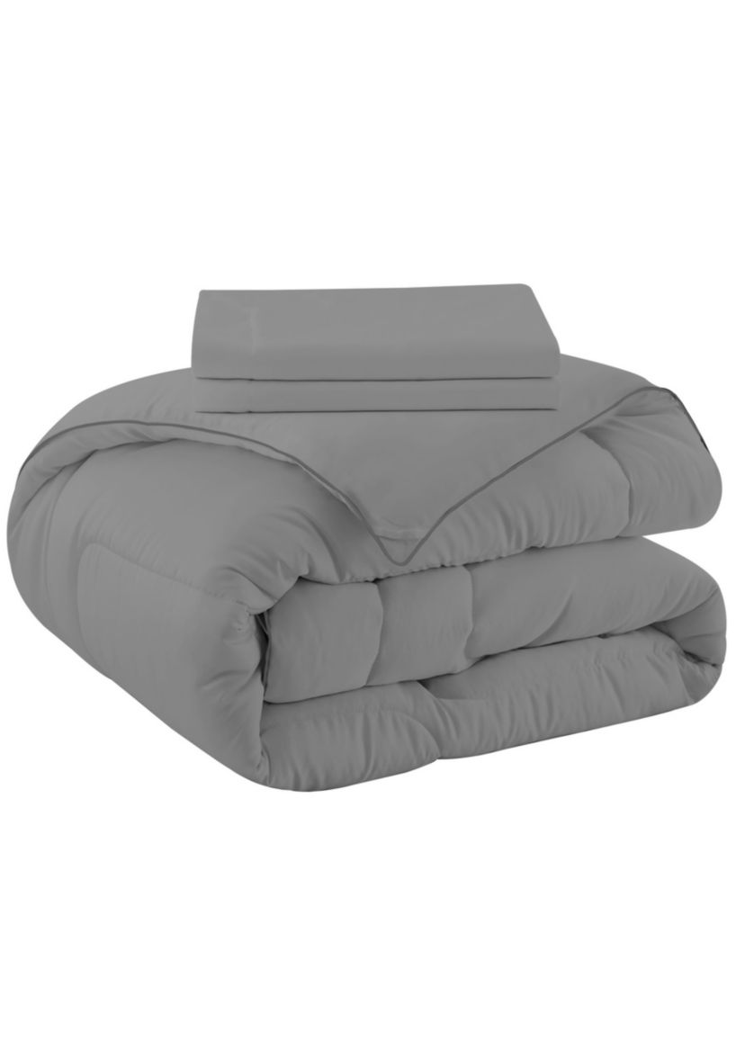 All Season Satin Down Alternative Comforter Set