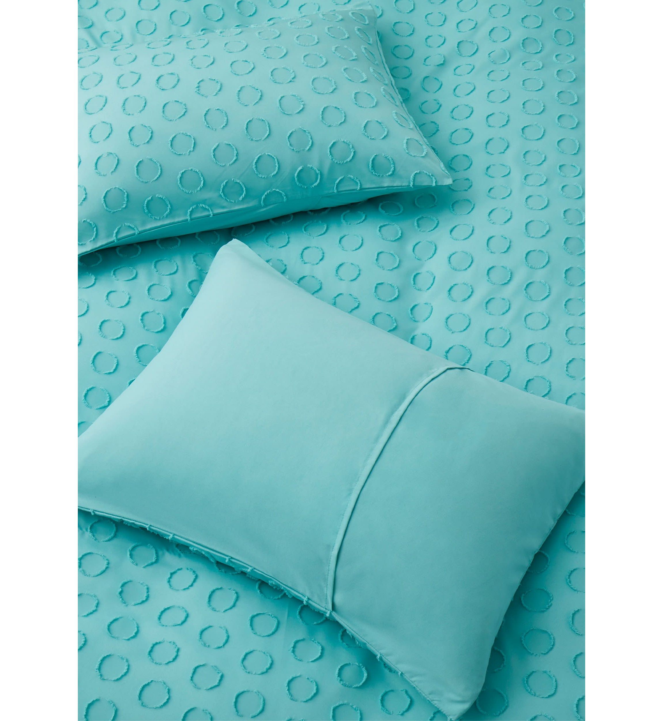 Circle Clipped Jacquard Duvet Cover Set