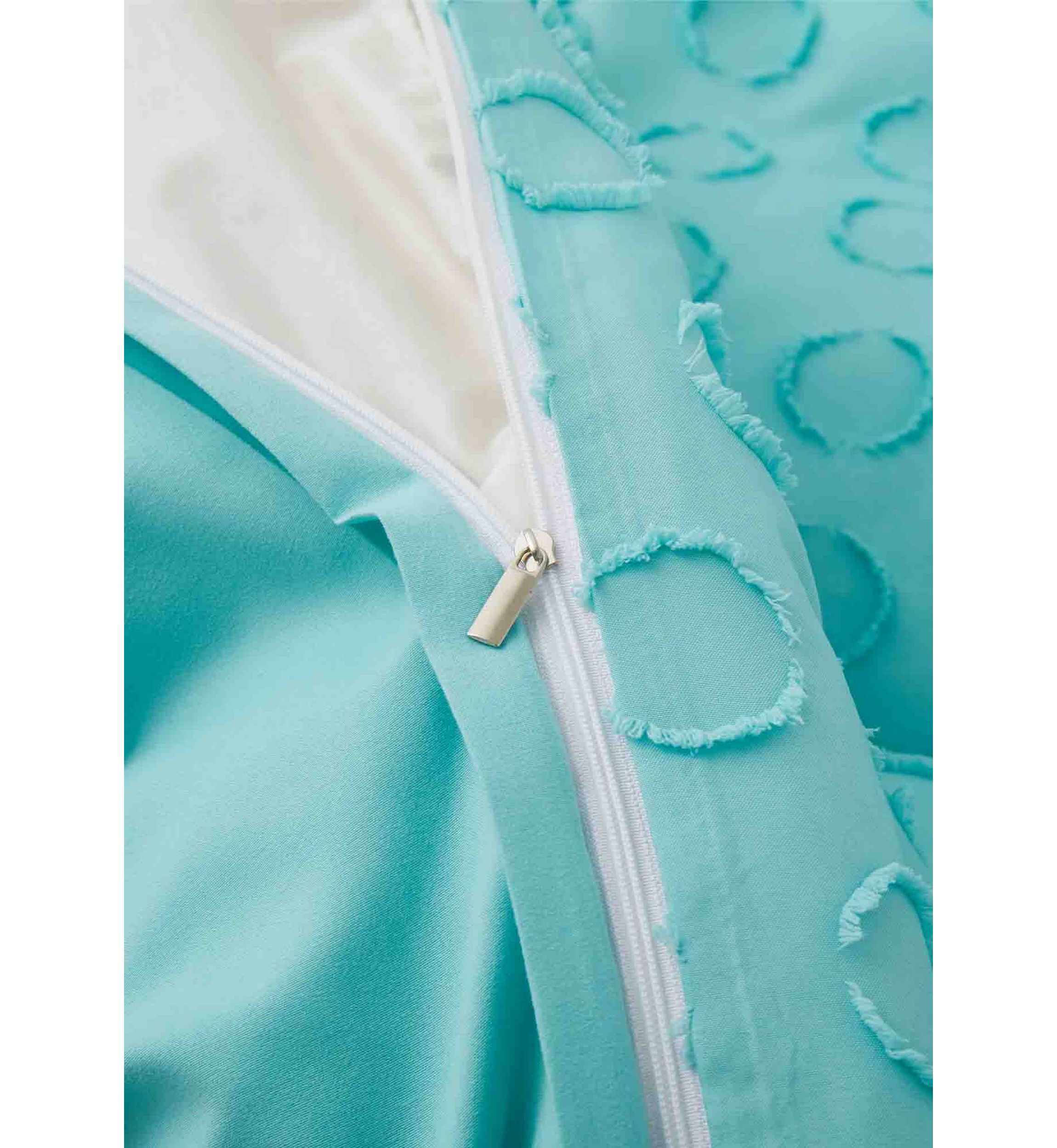 Circle Clipped Jacquard Duvet Cover Set