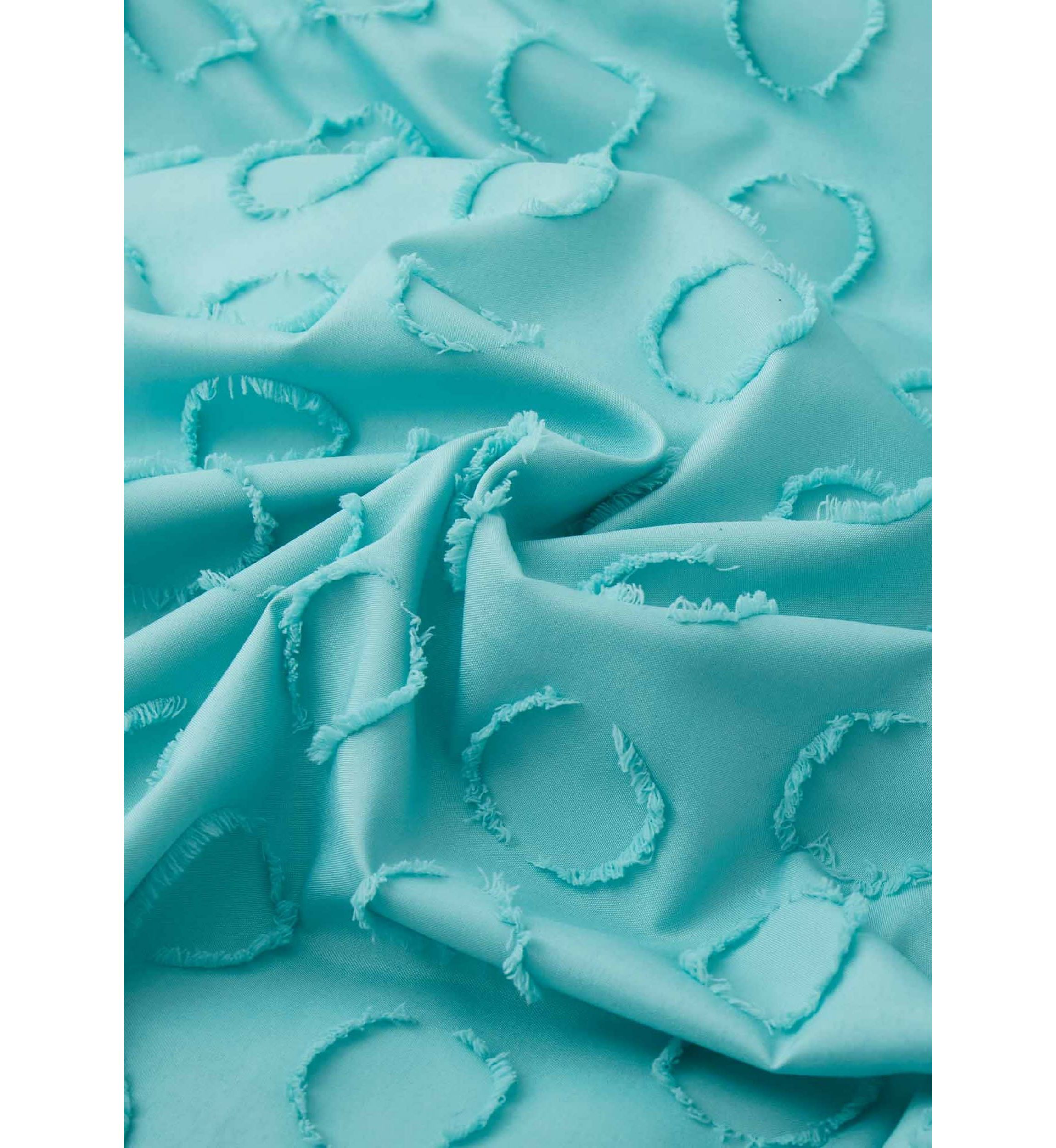Circle Clipped Jacquard Duvet Cover Set
