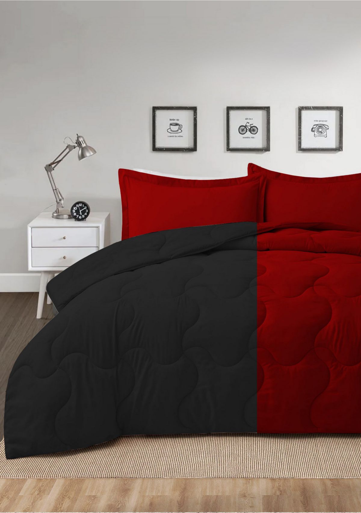 Lightweight Reversible Down Alternative Comforter Set
