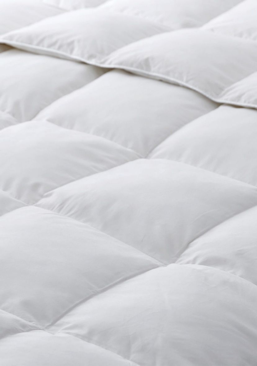 All Season Soft Microfiber White Goose Feather Fiber Comforter