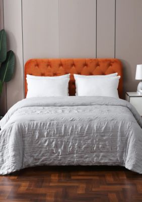 St. James Home Crinkled Down Alternative Blanket Full/Queen White