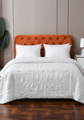 St. James Home Crinkled Down Alternative Blanket Full/Queen White, King