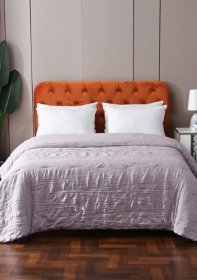 St. James Home Crinkled Down Alternative Blanket Full/Queen White, Purple, Twin