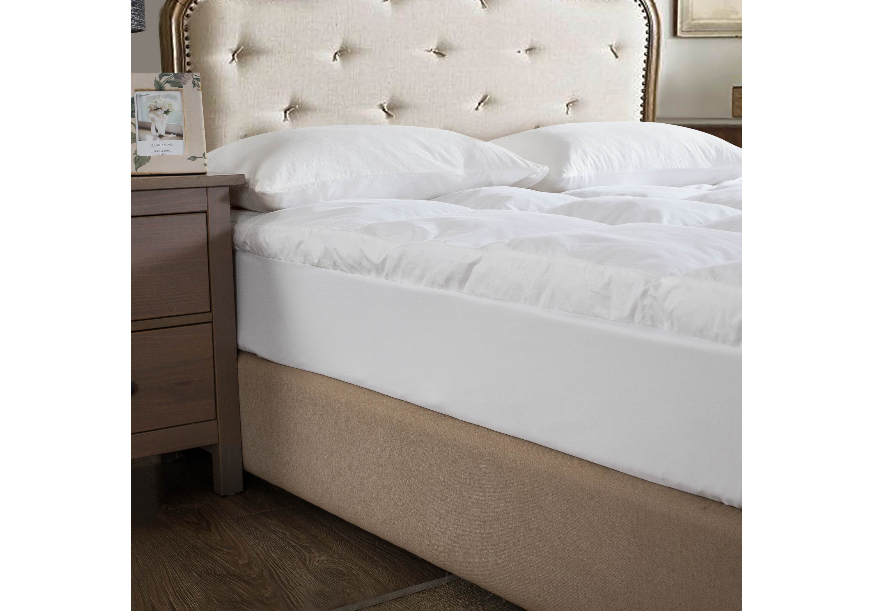 Dual Chamber Down Alternative and Nano Feather Twin Mattress Topper