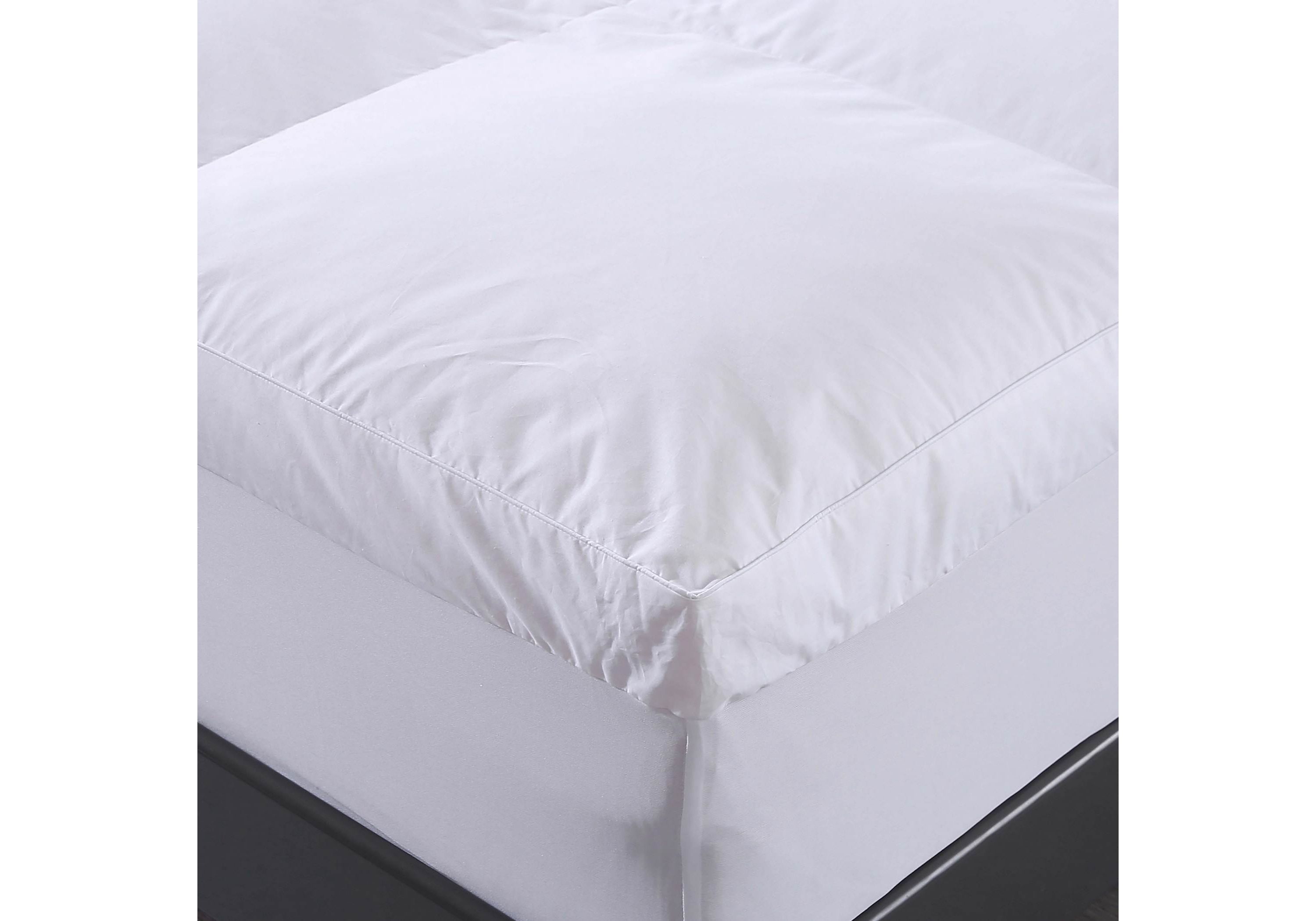 Dual Chamber Down Alternative and Nano Feather Twin Mattress Topper