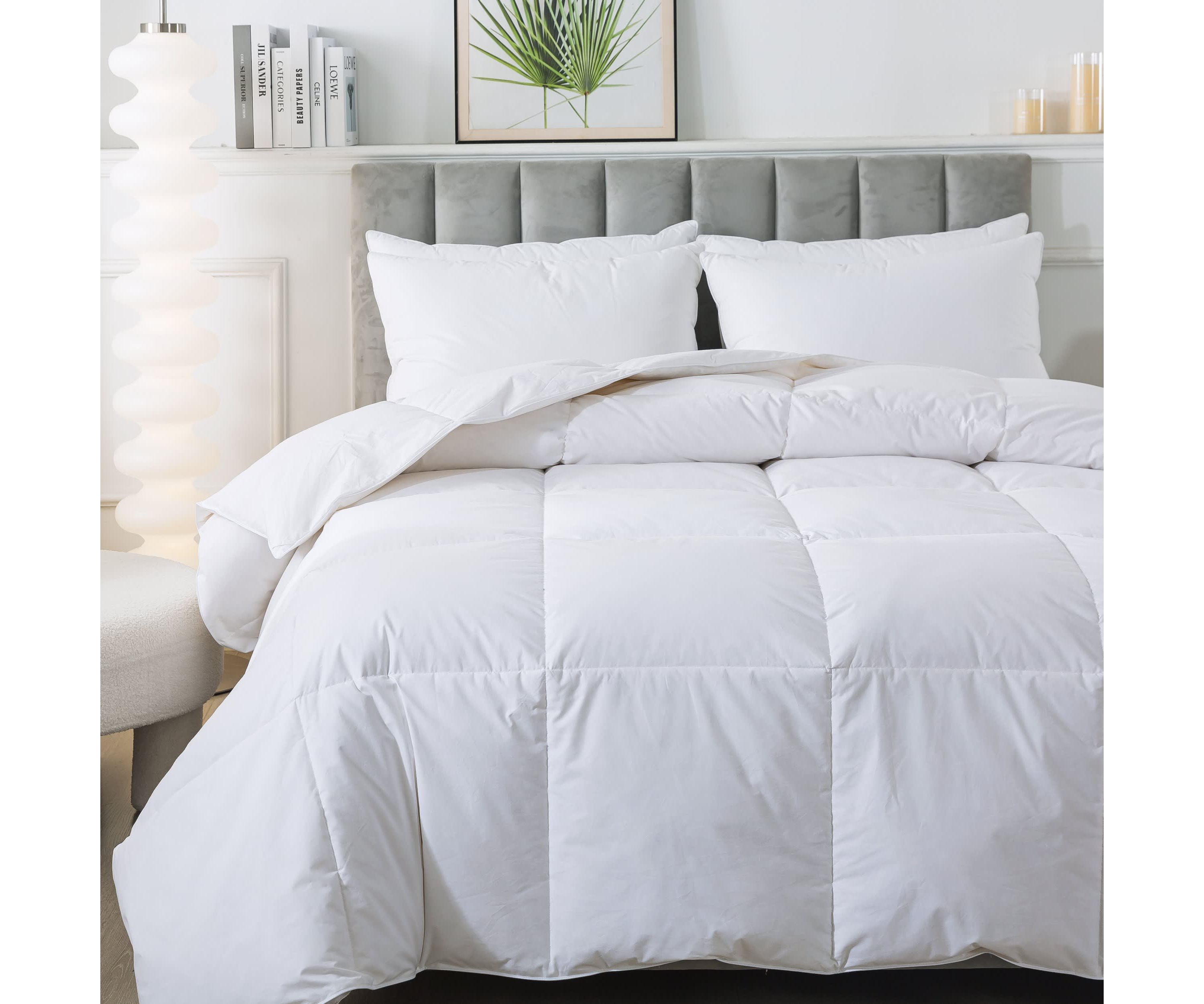All Season White Down Comforter Twin