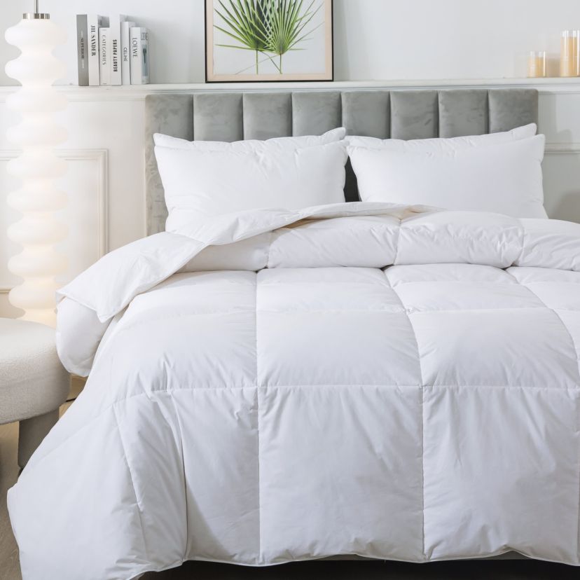 All Season White Down Comforter Twin