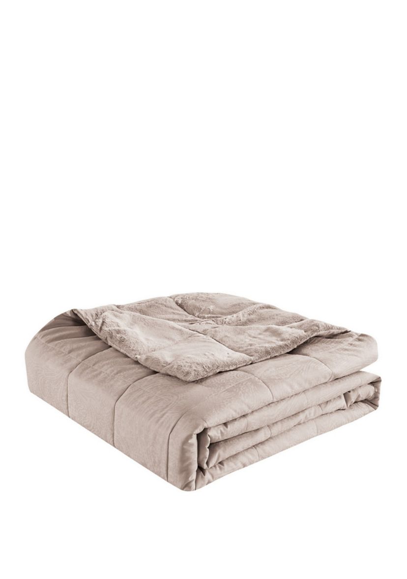 Wesley Mancini Cozy Jacquard Blanket