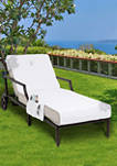Personalized Standard Size Chaise Lounge Cover with Side Pockets
