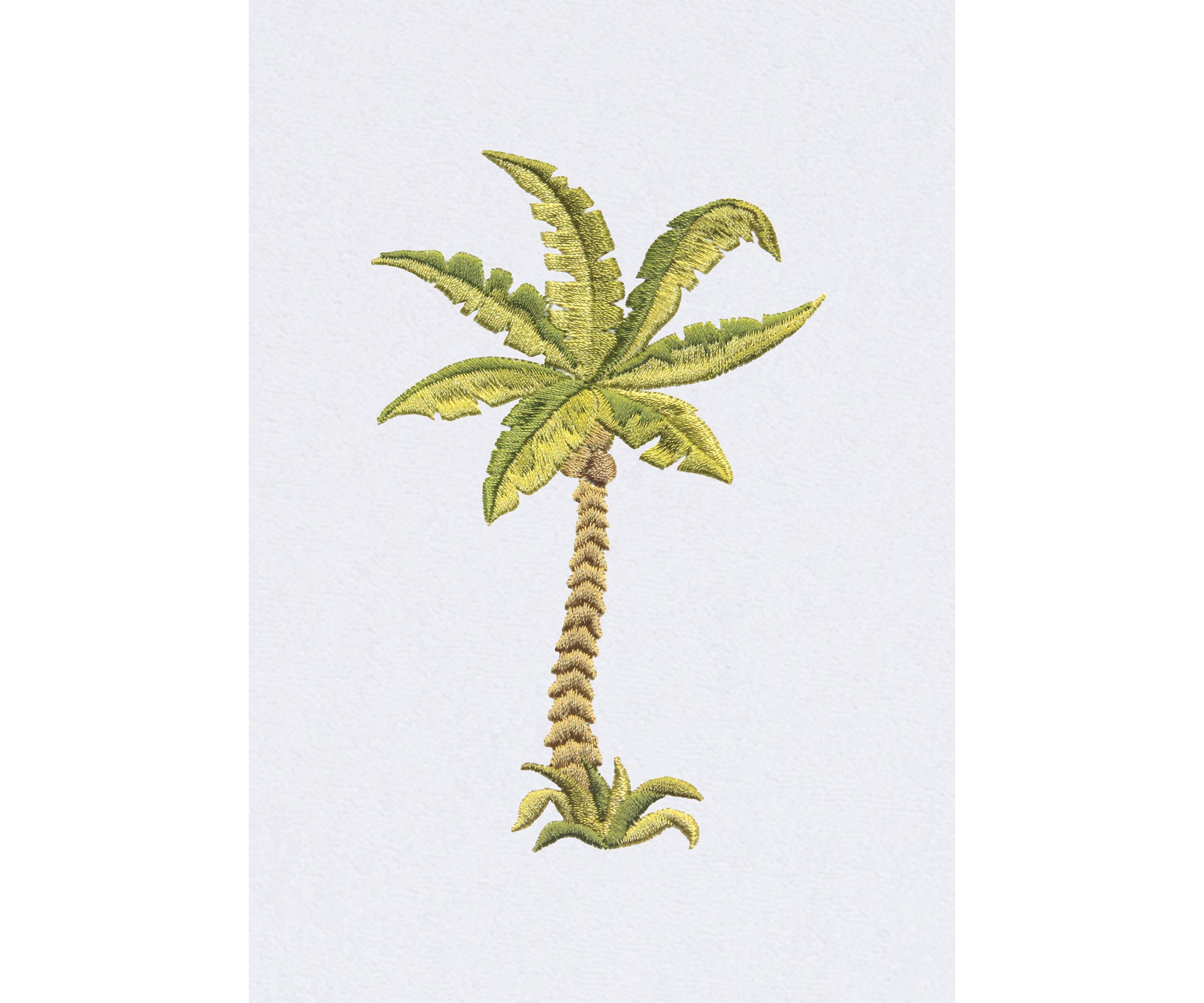 Embroidered Palm Tree Standard Size Chaise Lounge Cover