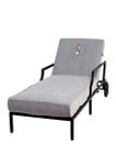 Embroidered Anchor Standard Size Chaise Lounge Cover