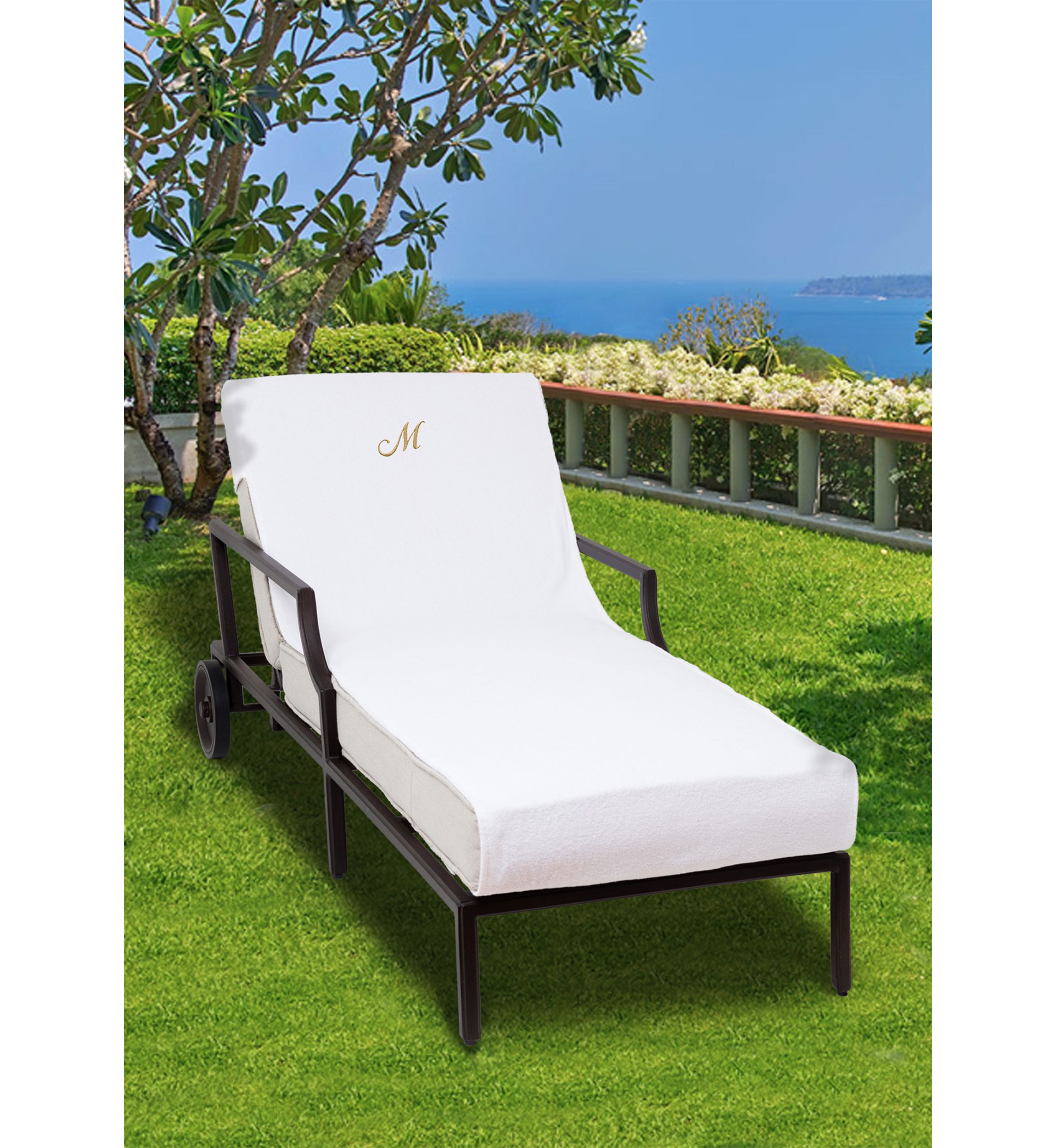 Personalized Standard Size Chaise Lounge Cover