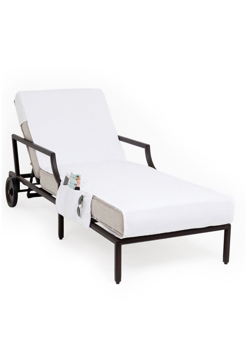 Standard Size Chaise Lounge Cover with Side Pockets