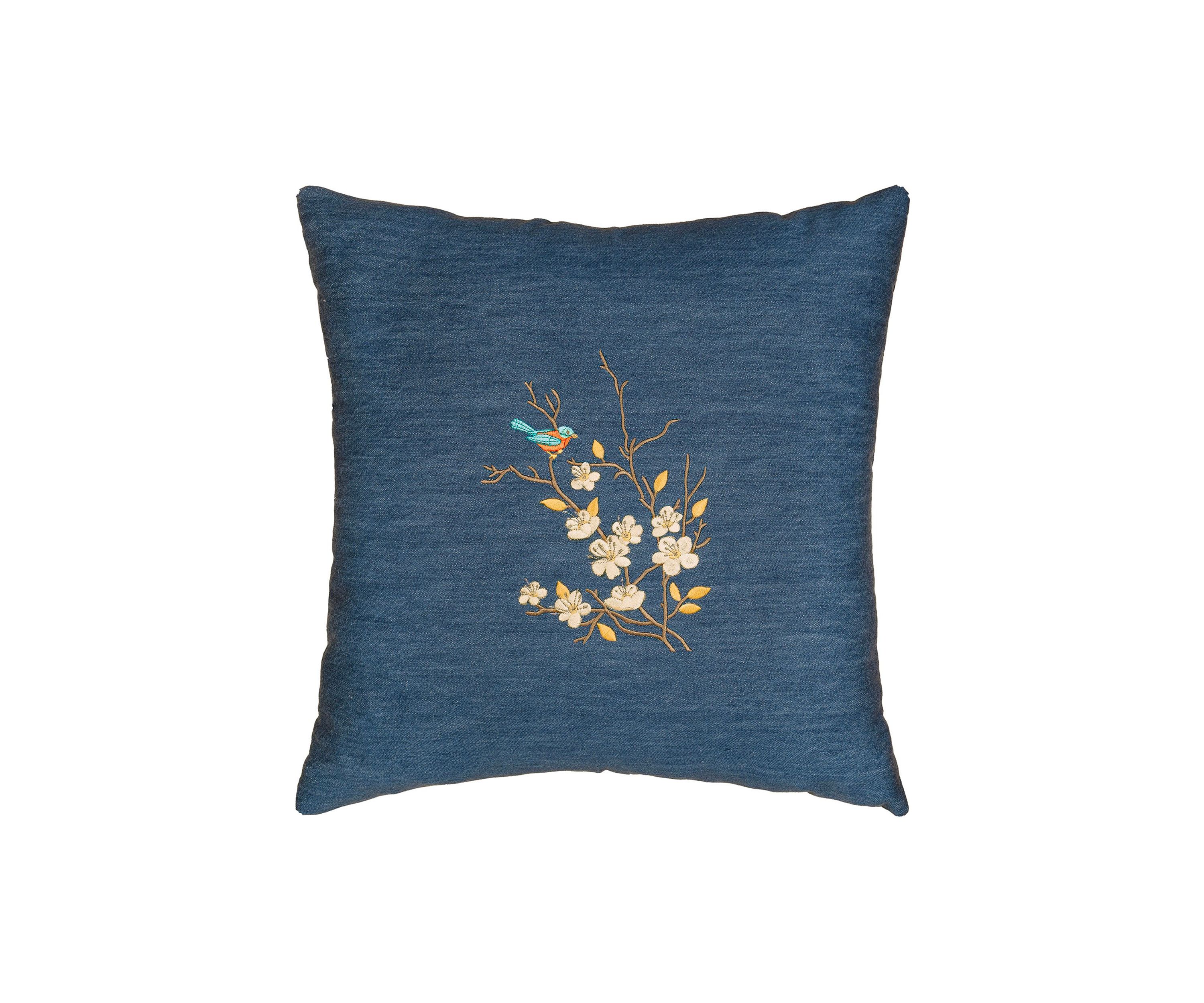 SPRINGTIME Denim Decorative Pillow Cover