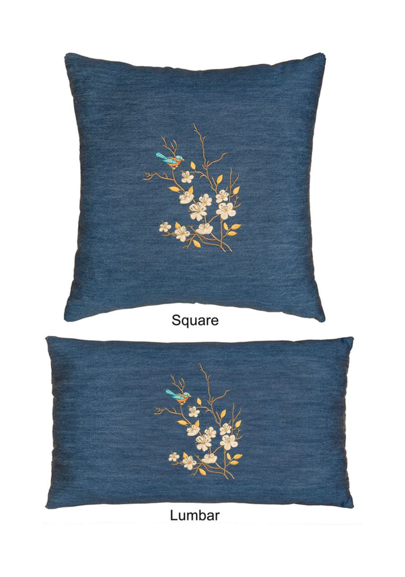 SPRINGTIME Denim Decorative Pillow Cover