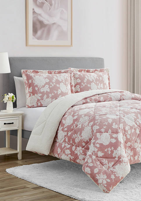 Home Suite Ultra Plush Hadley Floral Comforter Set