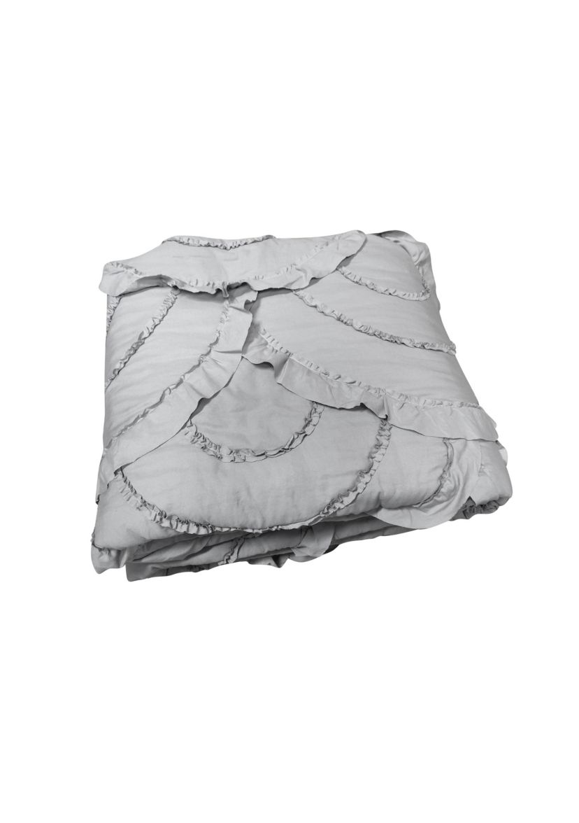 DESIGN STUDIO Scallop Ruffle Garment Washed Soft Solid Quilt Set | Belk