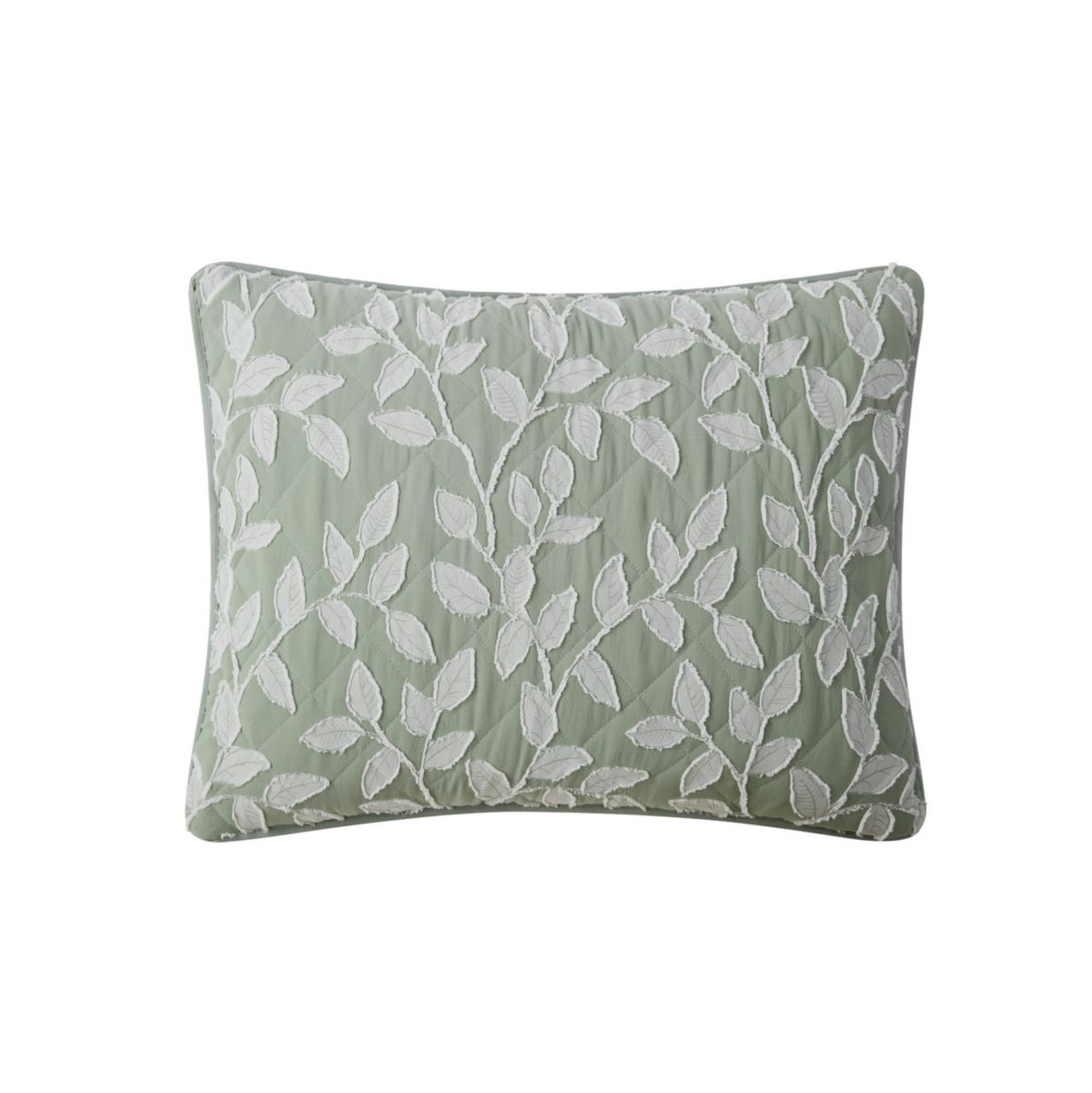 Arbor Sage Green 2-3 Piece Clipped Texture Quilt Set