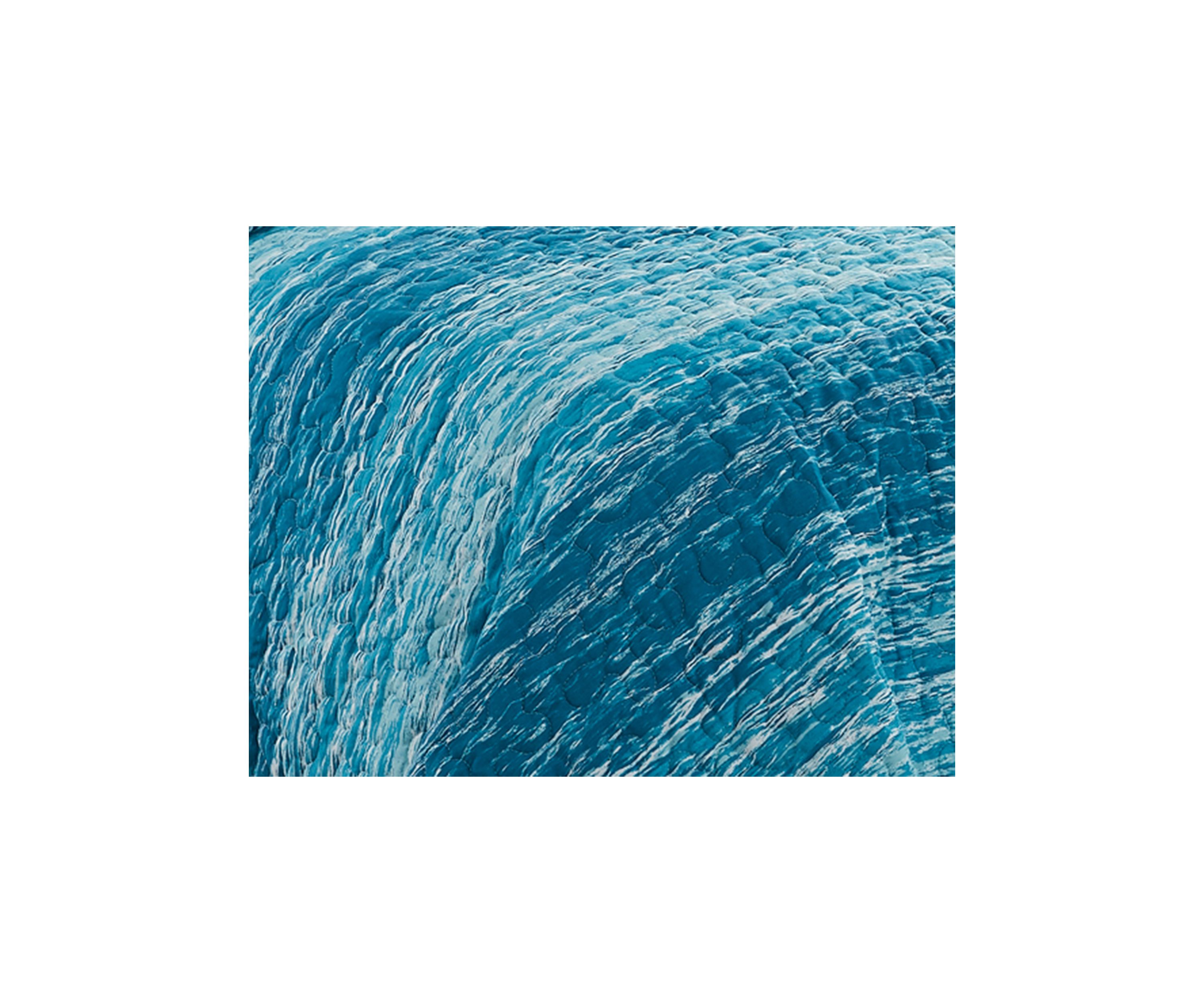 Ocean Stripe  Reversible Pre Washed Cotton Quilt Set