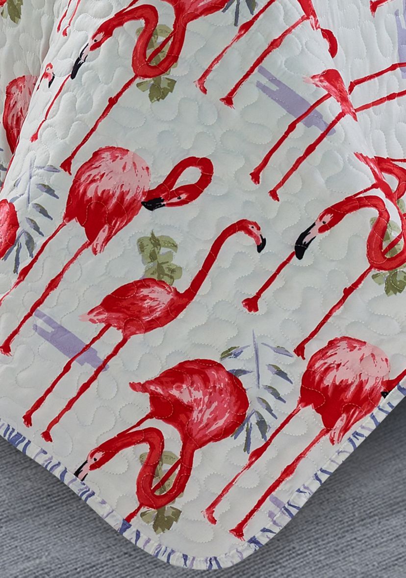 Fancy Flamingo Quilt Set 