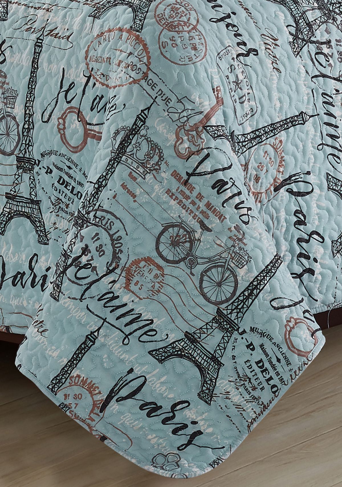 Travel to Paris Quilt Set