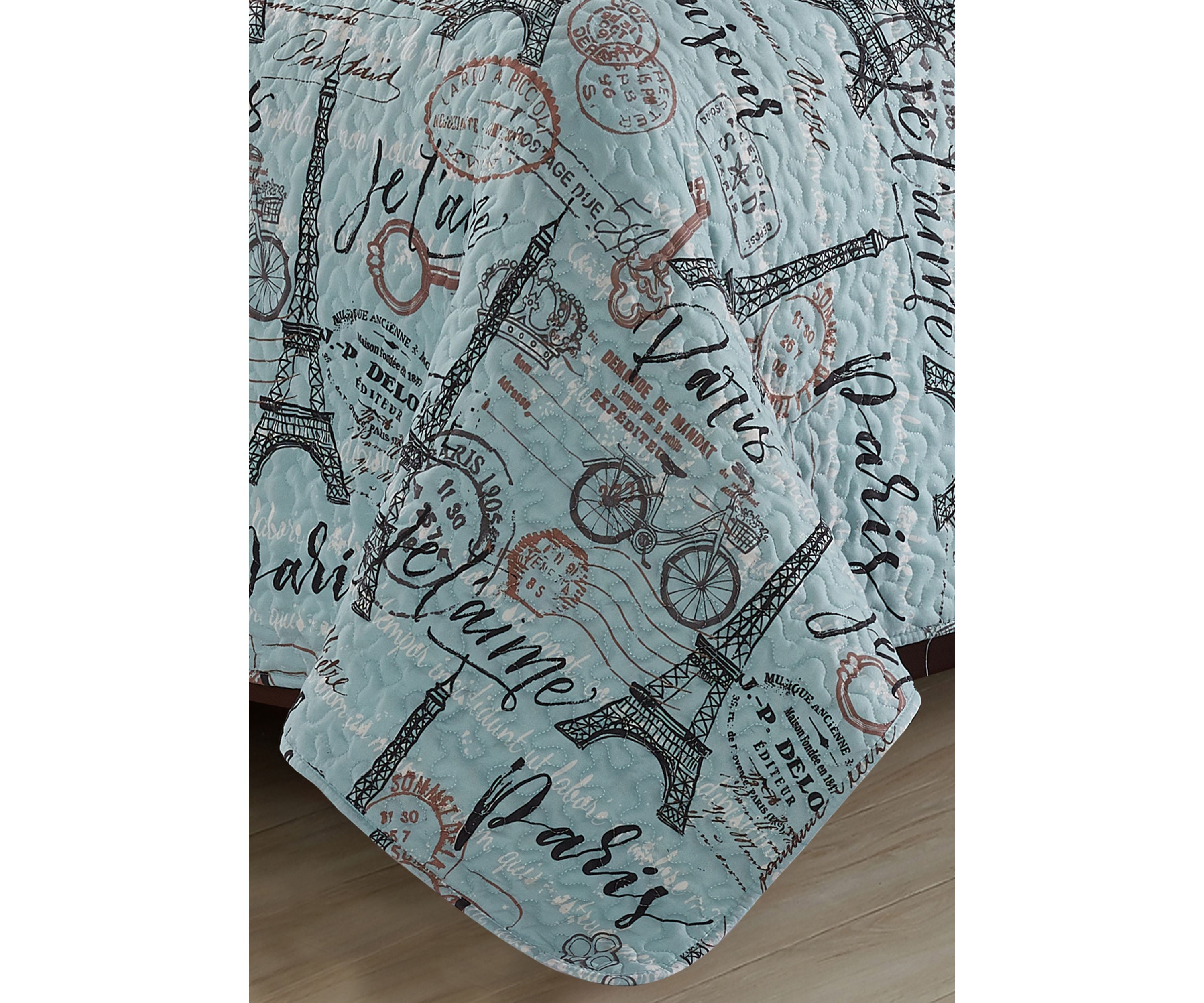 Travel to Paris Quilt Set