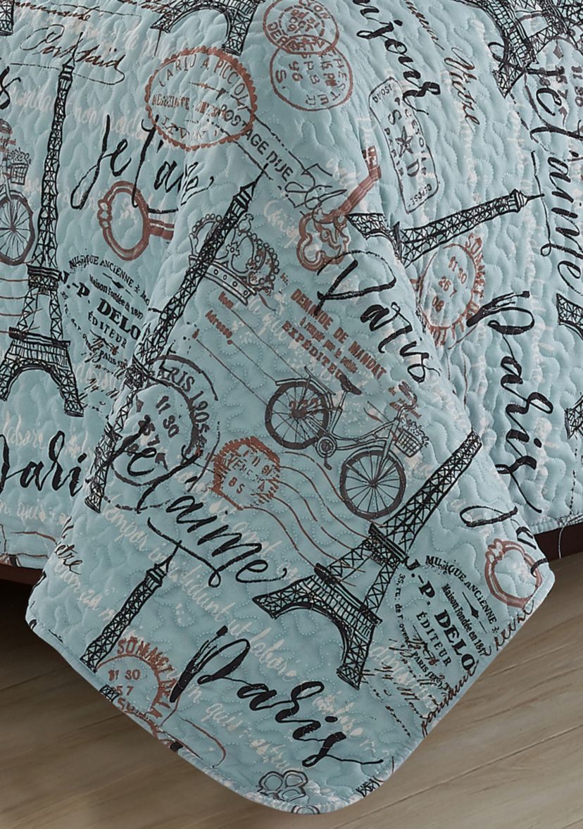 Travel to Paris Quilt Set