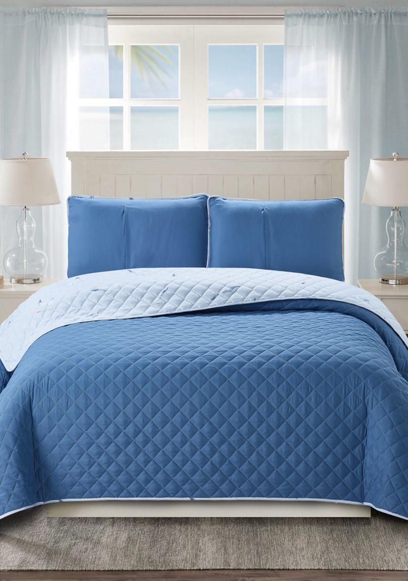 Montego Bay Seagull Cove Reversible Quilt Set