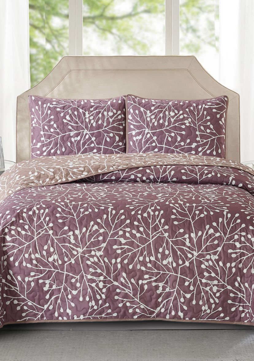 Blanche Branches Reversible Quilt Set 