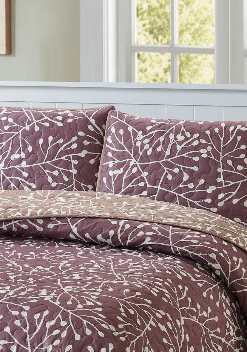 Blanche Branches Reversible Quilt Set 