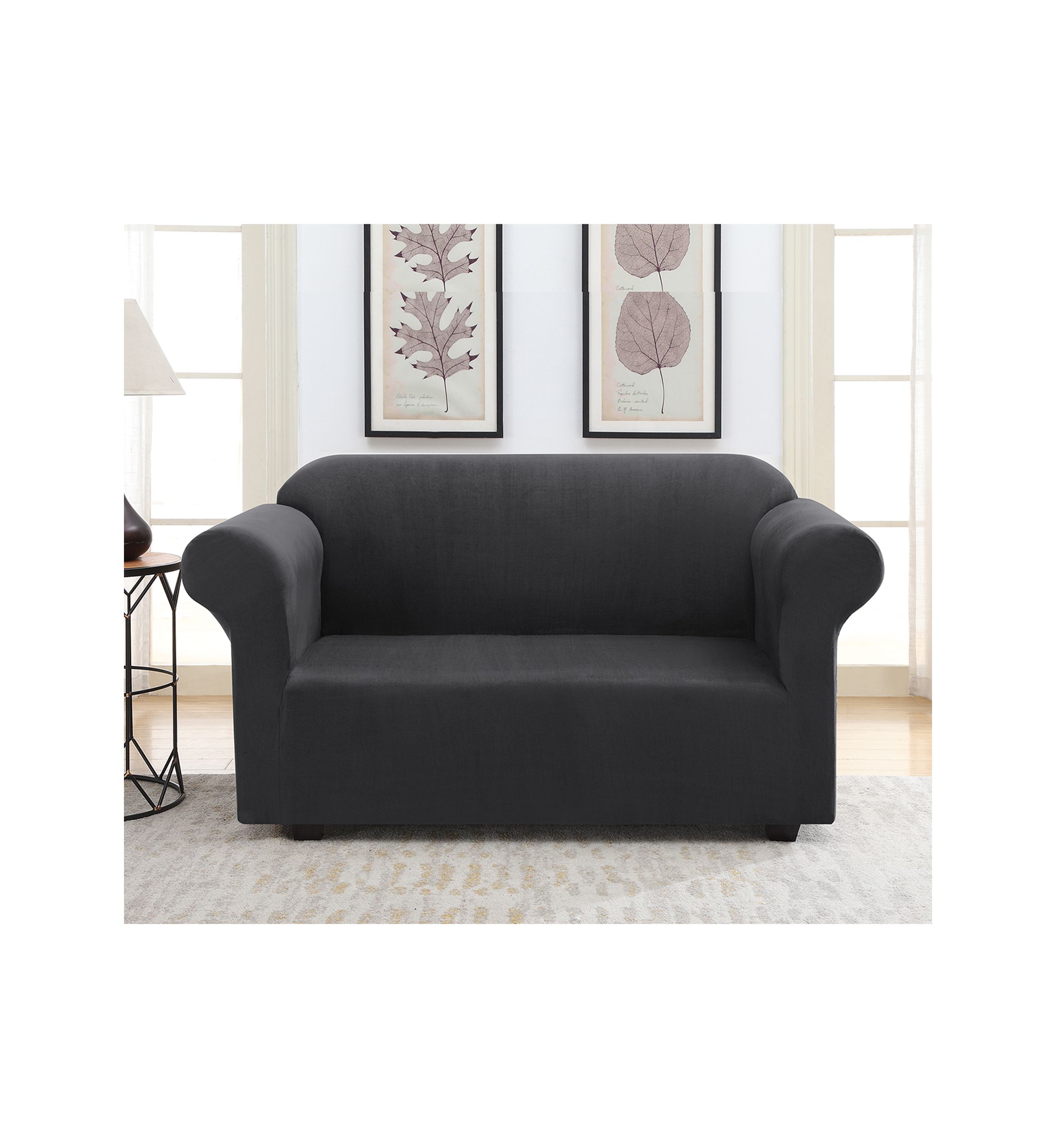 Faux Suede Slipcover for Love Seat