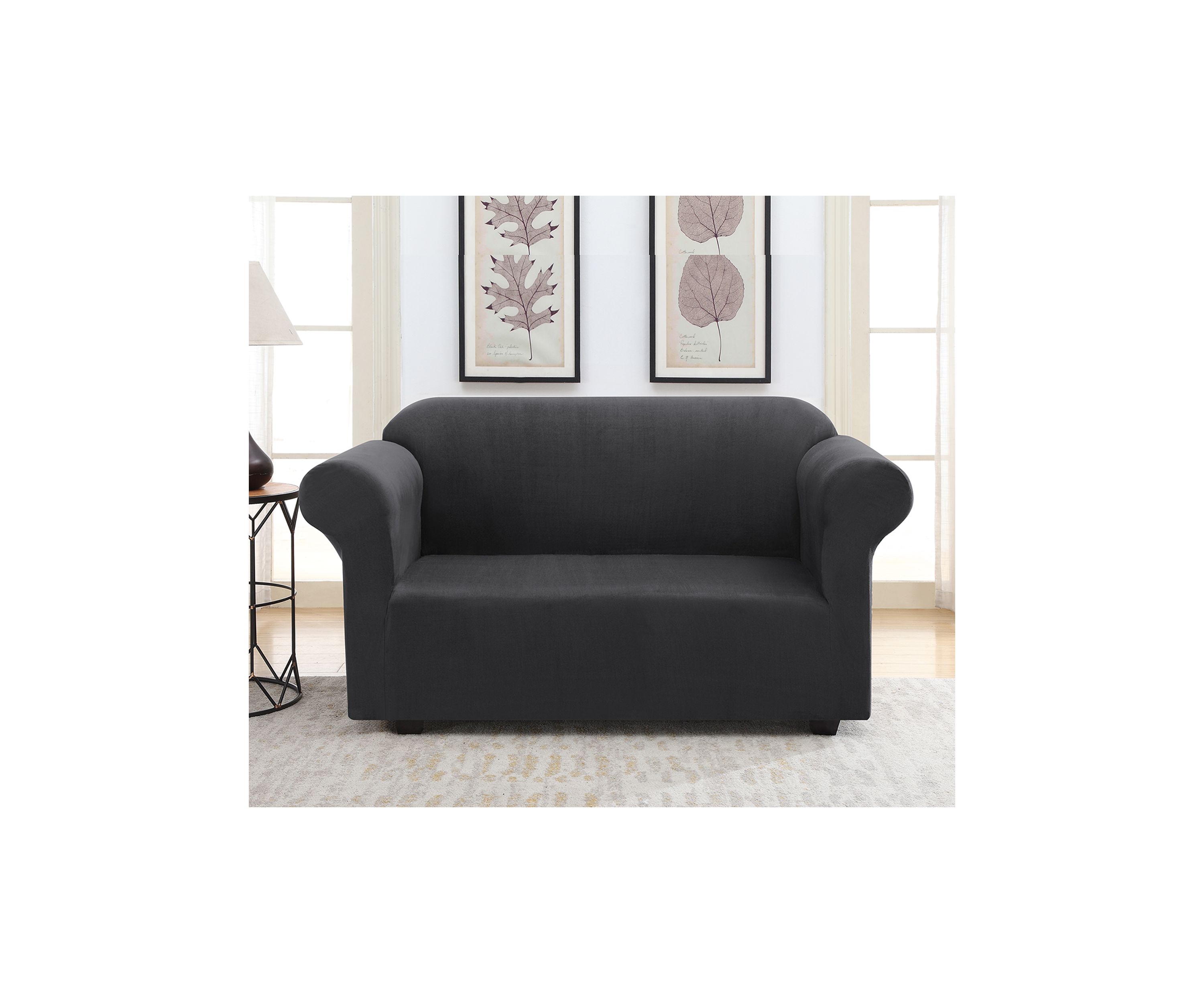 Faux Suede Slipcover for Love Seat